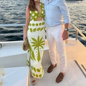 Cala de la Cruz Eli cut-out linen dress